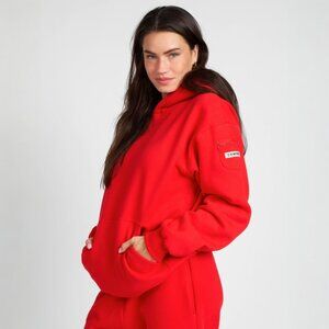 Comfrt Travel Essentials Hoodie in Crimson Unisex Oversized Size 2XL